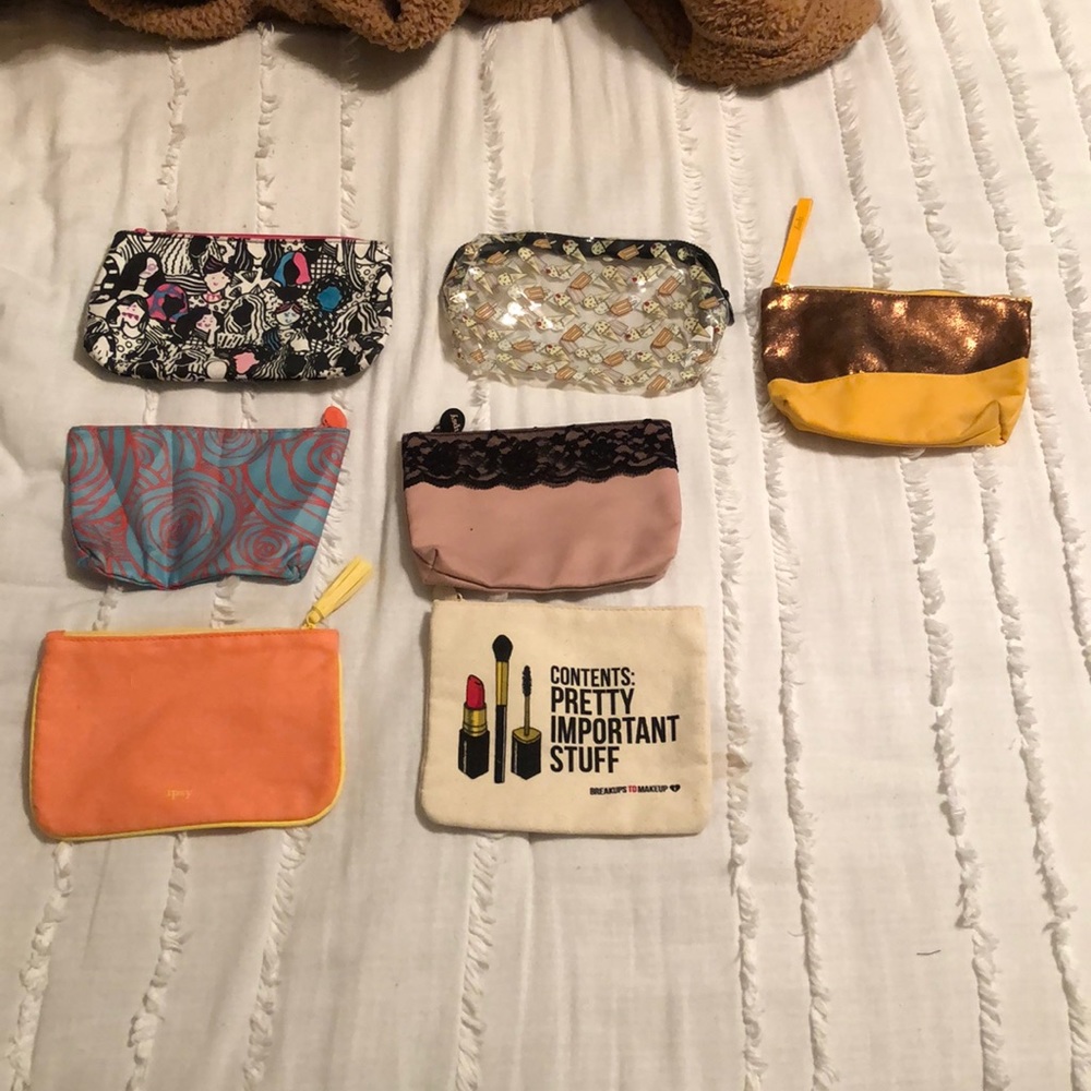 Small lightly used makeup bags.